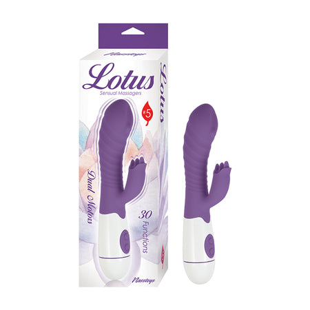 Lotus Sensual Massagers #5 Dual Stimulator Silicone Purple