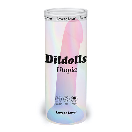 Love to Love Dildolls Utopia 7 in. Silicone Dildo Gradient Pastels