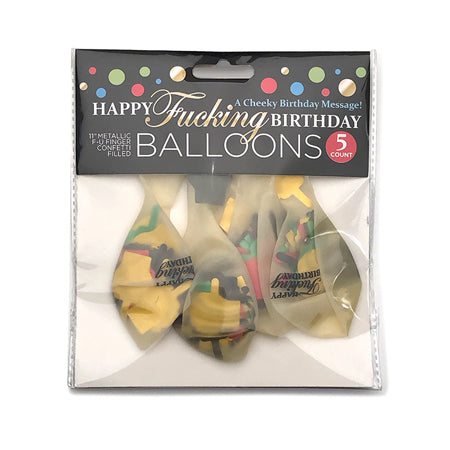 Happy Fucking Birthday Confetti Balloons