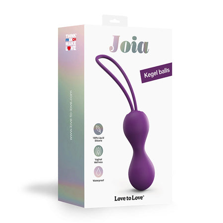 Love to Love Joia Silicone Kegel Balls Purple Rain