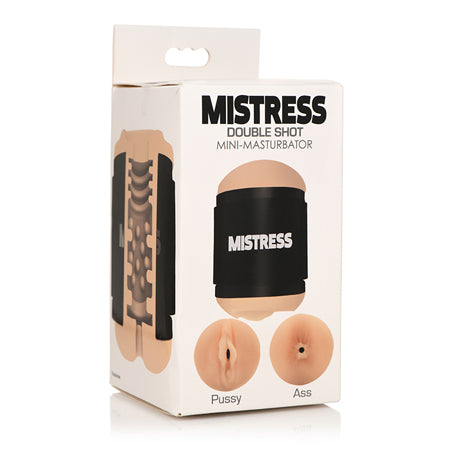 Curve Toys Mistress Double Shot Mini Masturbator Pussy & Ass Light