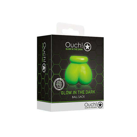 Ouch! Glow in the Dark Ball Sack Testicle Sling Neon Green