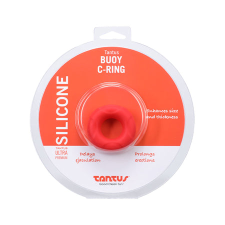 Tantus Buoy C-Ring Medium Red