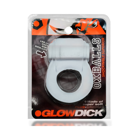 OxBalls Glowdick Cockring With Led Clear Ice