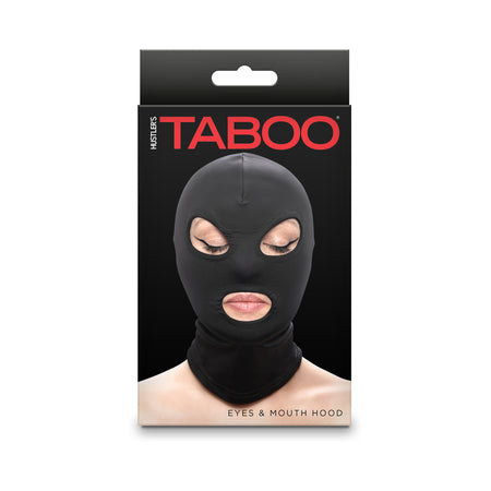 Hustler Taboo Eyes&Mouth Hood Black