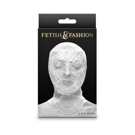 Fetish & Fashion Lace Hood White